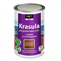 Защитно-декоративный состав Krasula для древесины тика 0.8кг