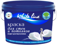 Краска для стен и потолков супербелая White line /7кг/ КВИЛ