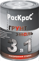 Раскрас грунт-эмаль 3в1 черный (21кг)